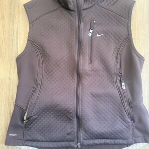 Women’s Nike Brown Quilted thermafit Vest